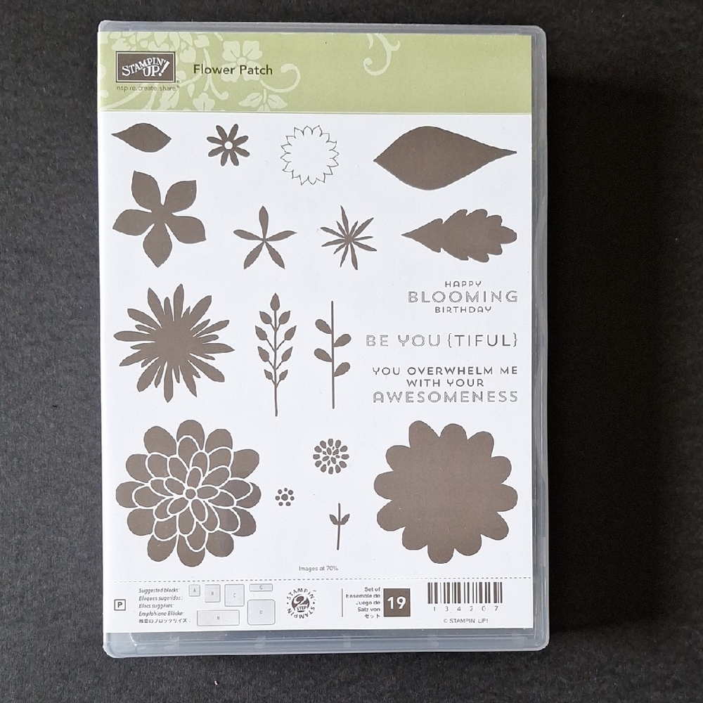 *NEW Stampin' Up! Flower Patch Stamp Set - Floral Designs - Clear Stamps